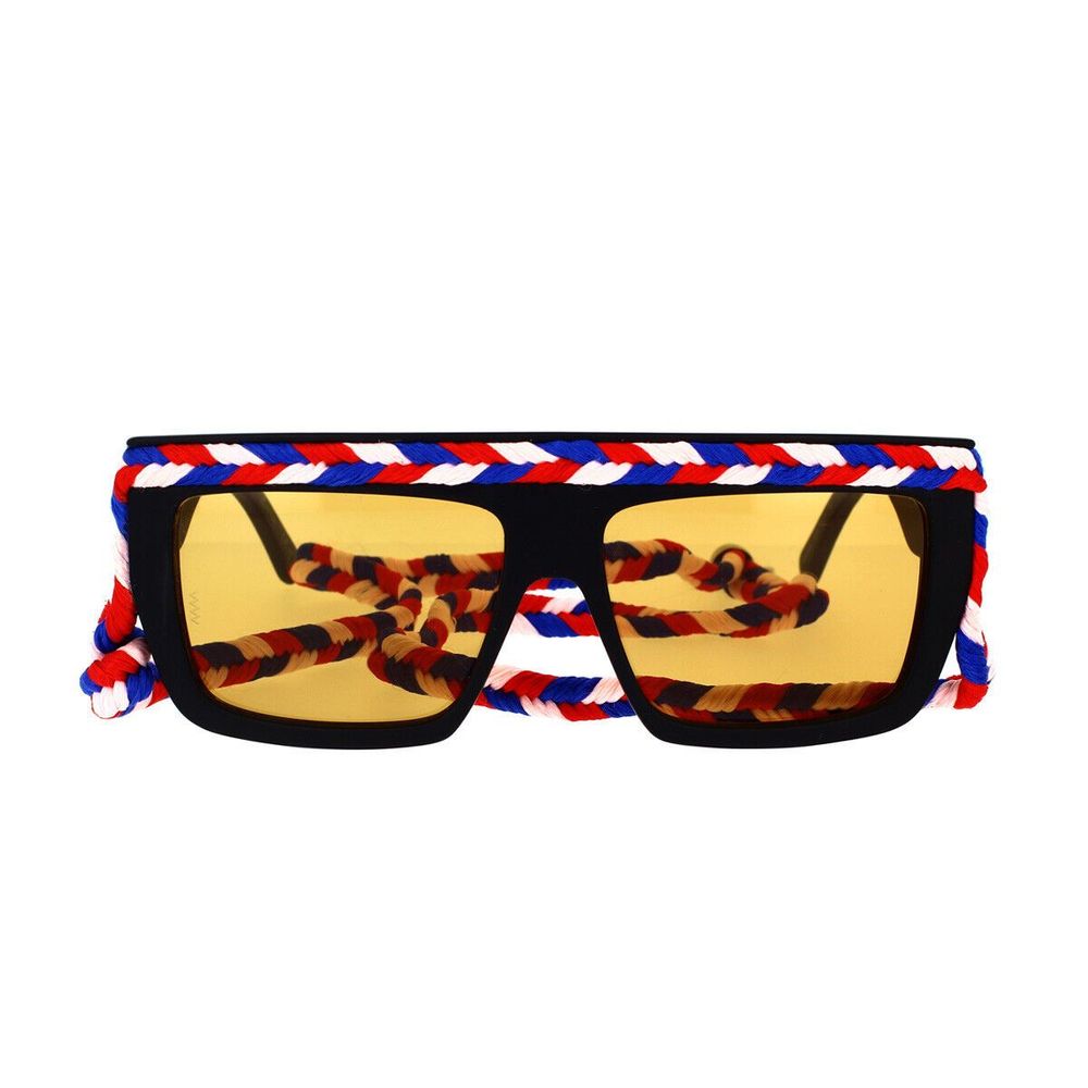 Lunettes de soleil en résine noire M Missoni