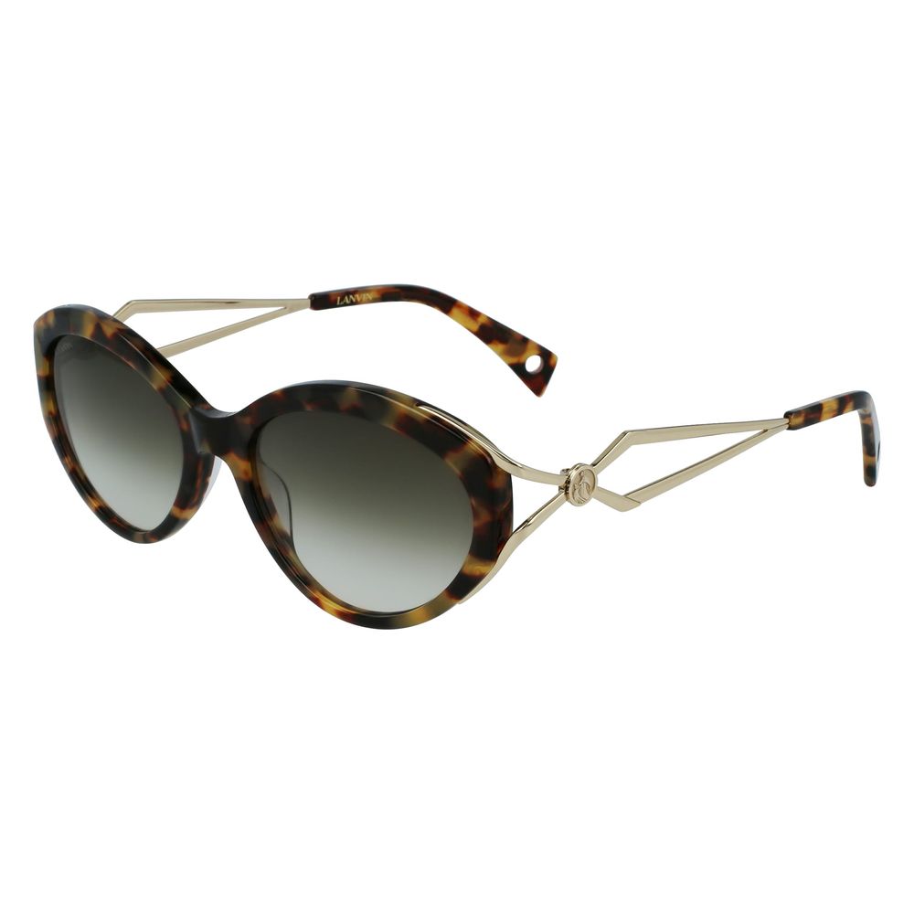 Lunettes de soleil Lanvin en acétate marron