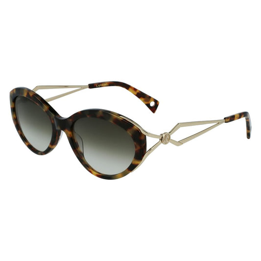 Lunettes de soleil Lanvin en acétate marron