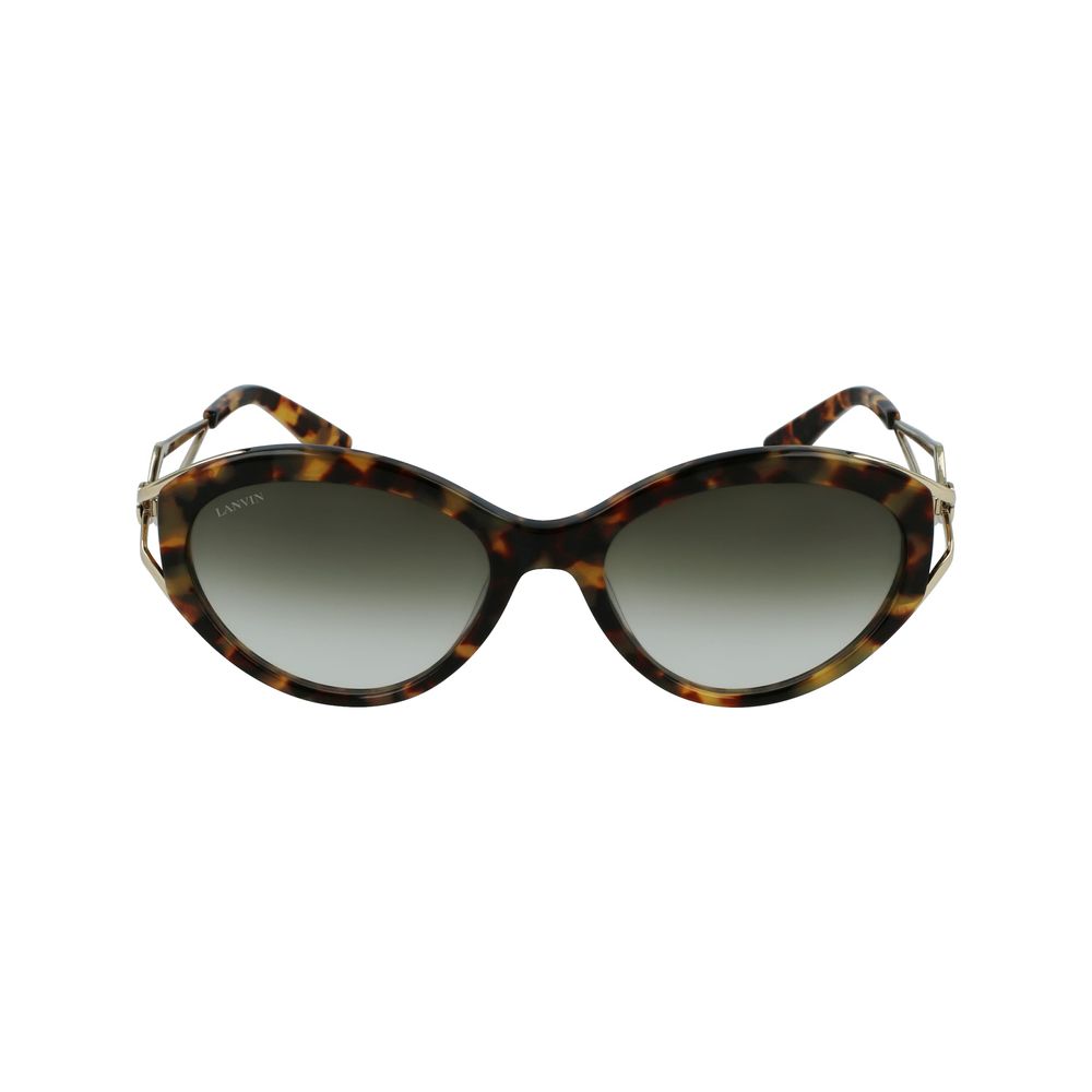 Lunettes de soleil Lanvin en acétate marron