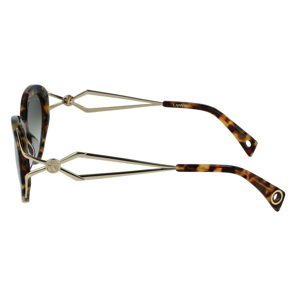 Lunettes de soleil Lanvin en acétate marron