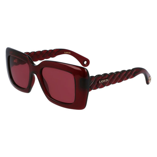 Lunettes de soleil Lanvin rouges bio injectées