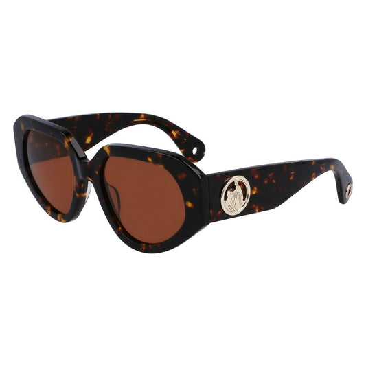 Lunettes de soleil Lanvin en acétate marron