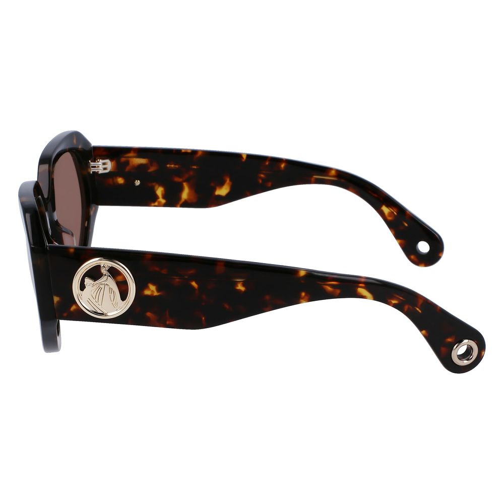 Lunettes de soleil Lanvin en acétate marron
