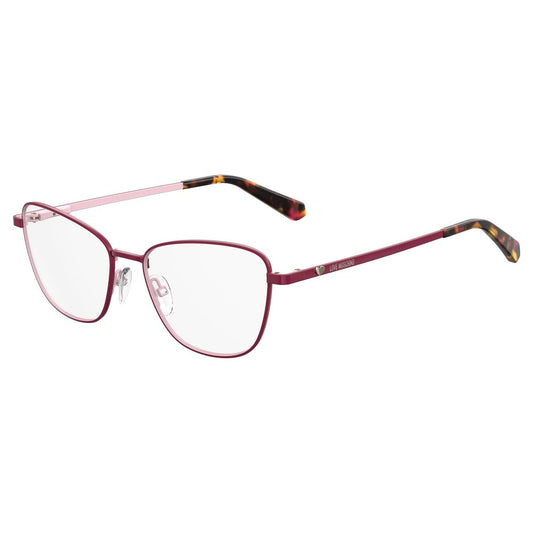 Montures en métal rouge Love Moschino
