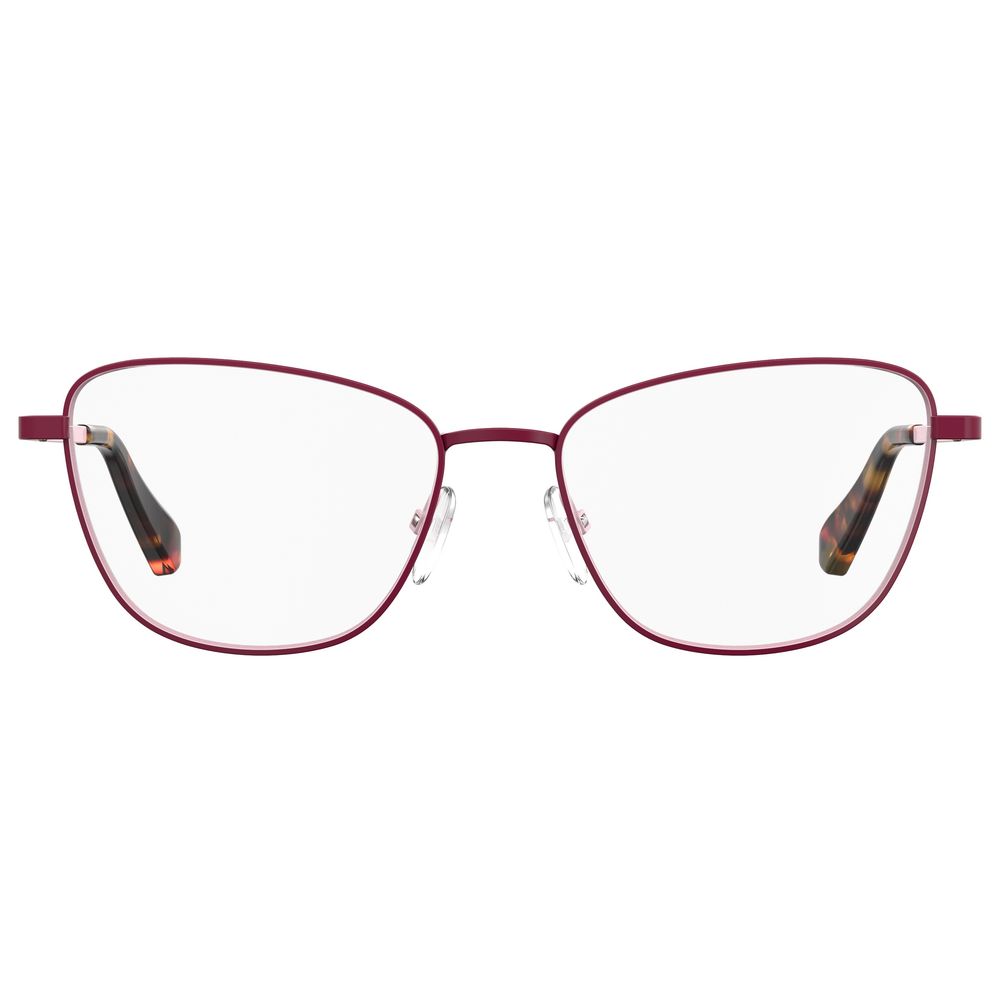 Montures en métal rouge Love Moschino