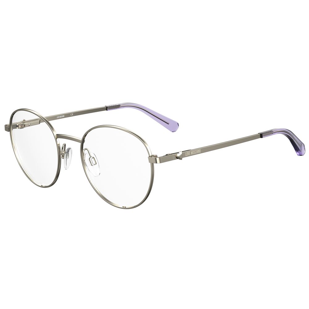 Montures en métal violet Love Moschino