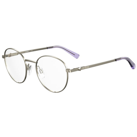 Montures en métal violet Love Moschino