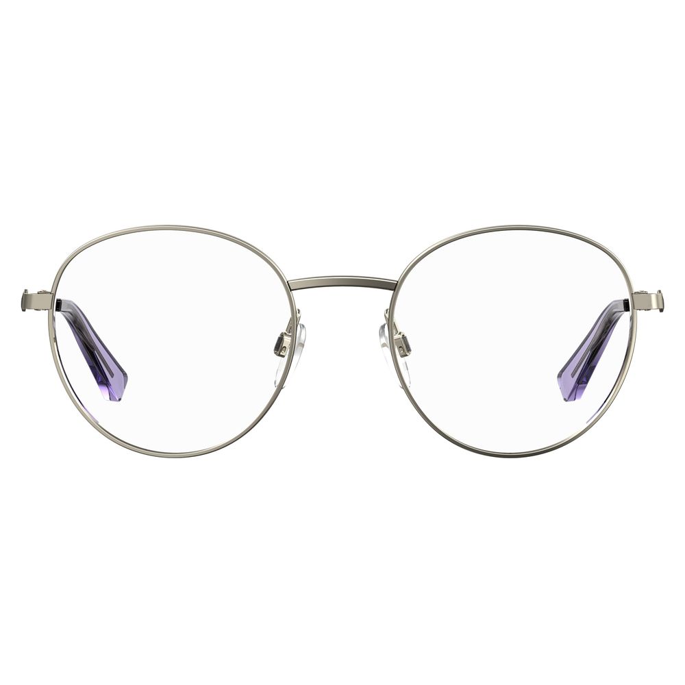 Montures en métal violet Love Moschino
