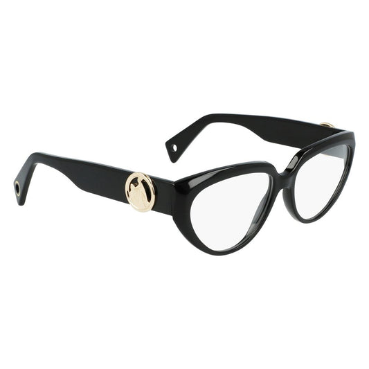 Montures en acétate noir Lanvin