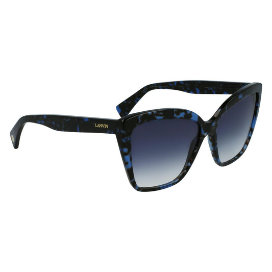 Lunettes de soleil Lanvin en acétate bleu