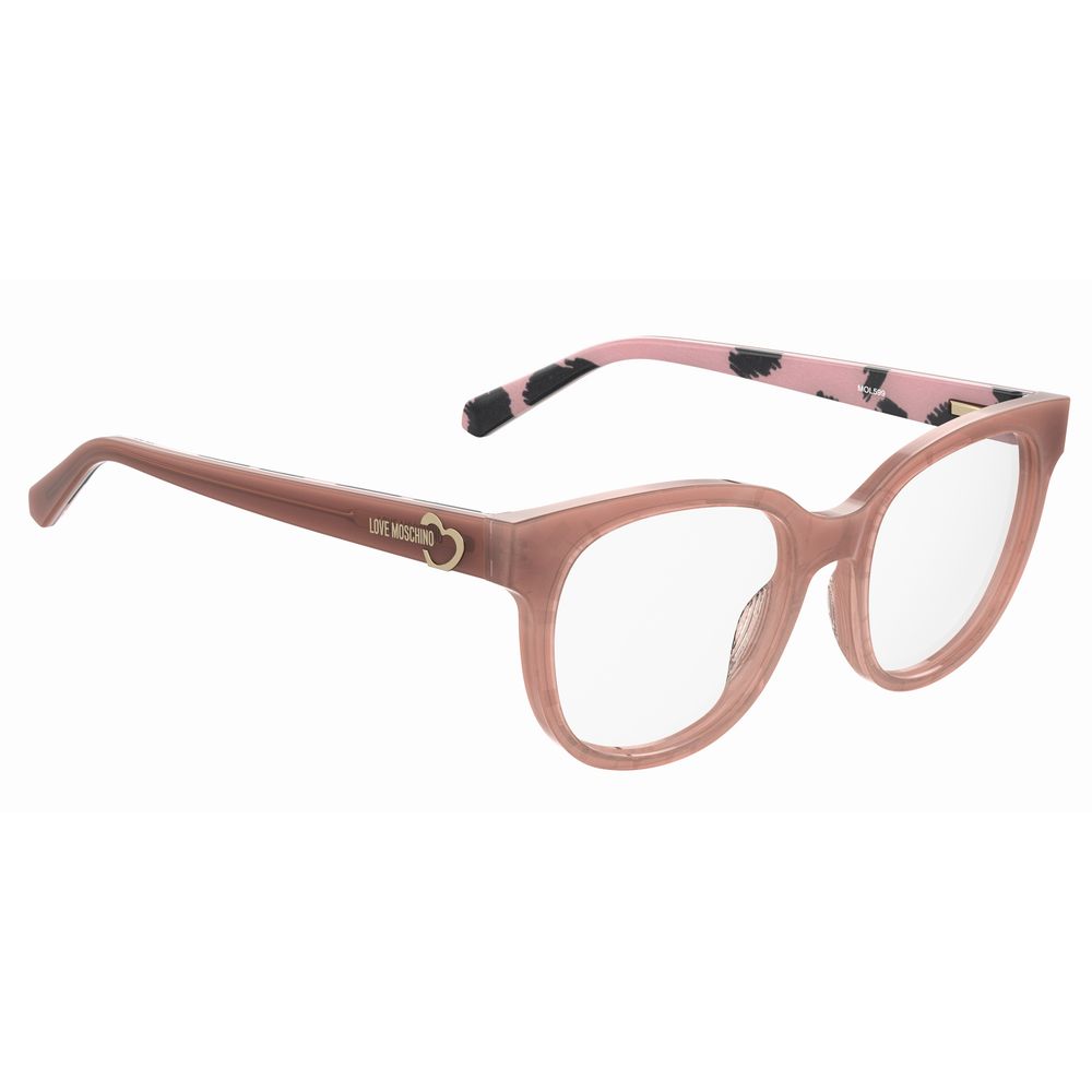 Montures en acétate orange Love Moschino