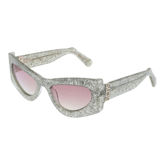 GCDS – Silberne Unisex-Sonnenbrille