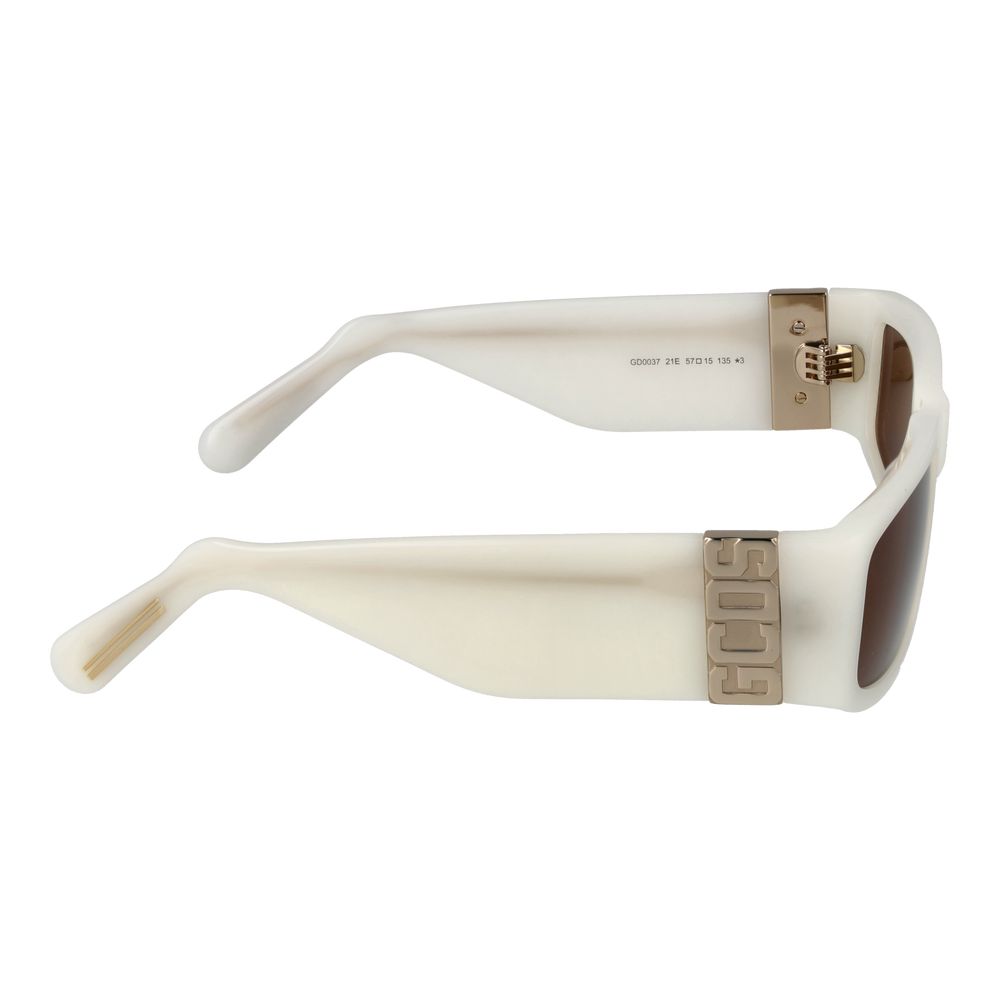 GCDS – Weiße Unisex-Sonnenbrille