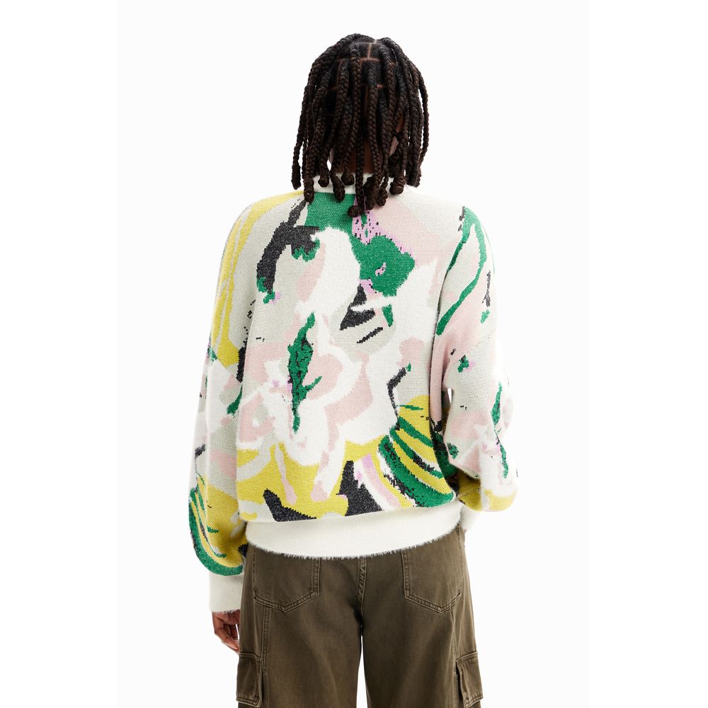 Pull Desigual en polyamide crème
