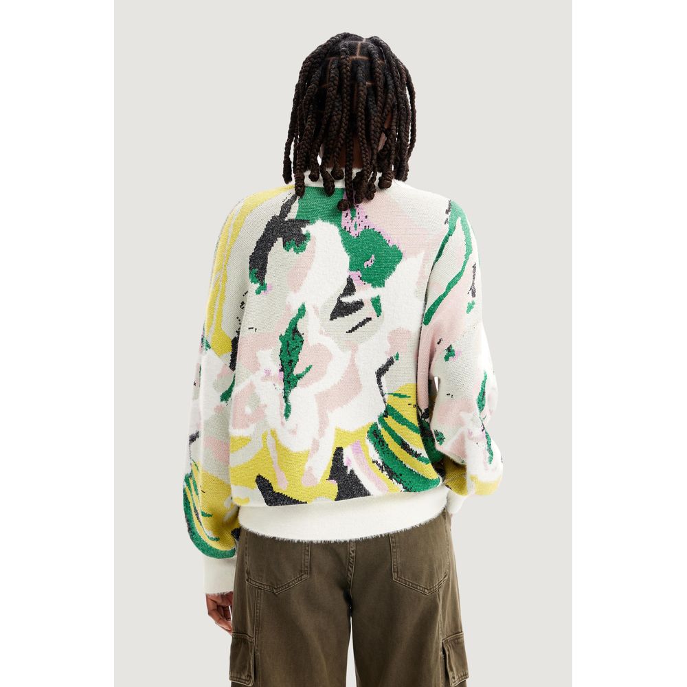 Pull Desigual en polyamide crème