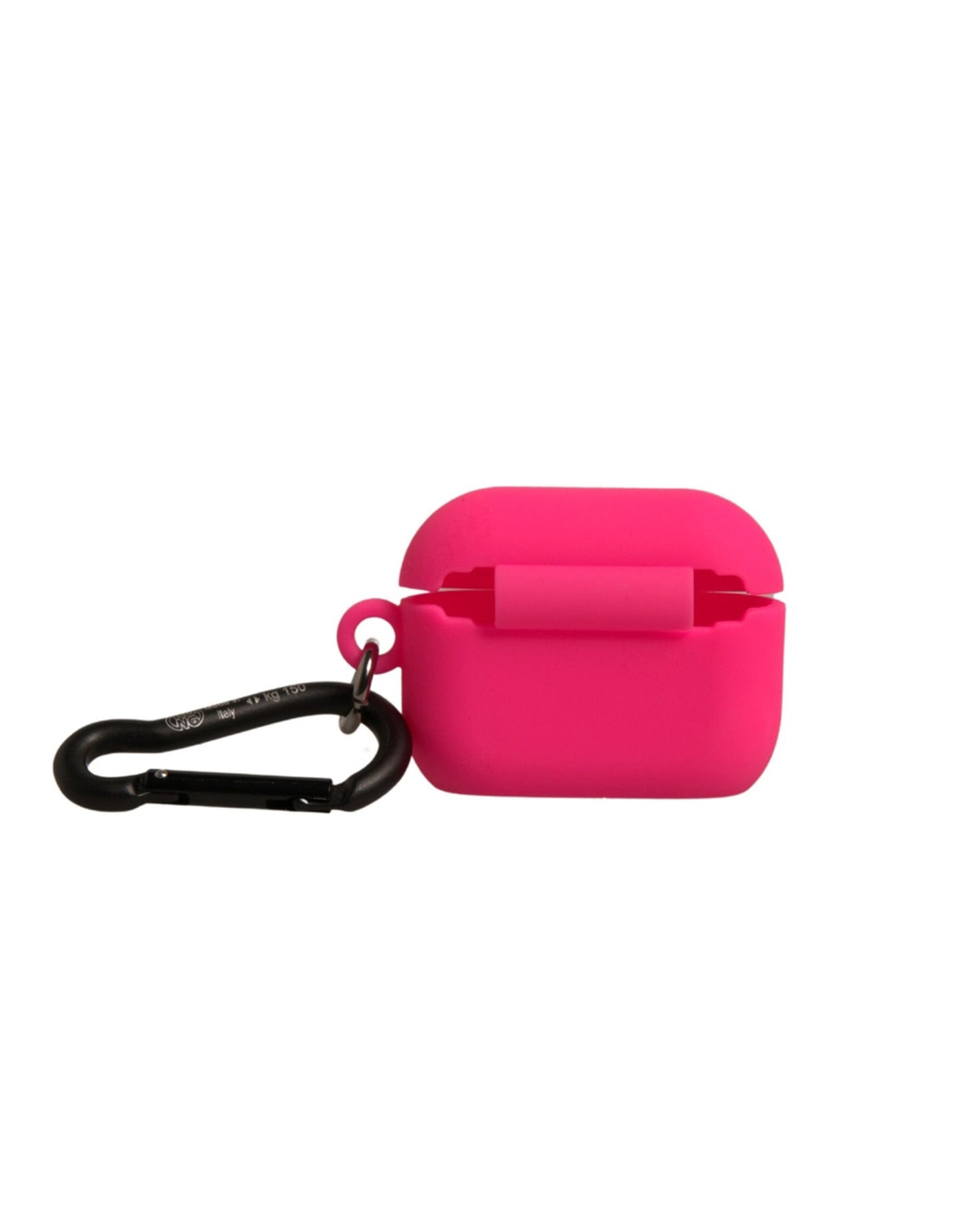 Étui pour Airpods Dolce &amp; Gabbana en caoutchouc de silicone rose avec logo en relief
