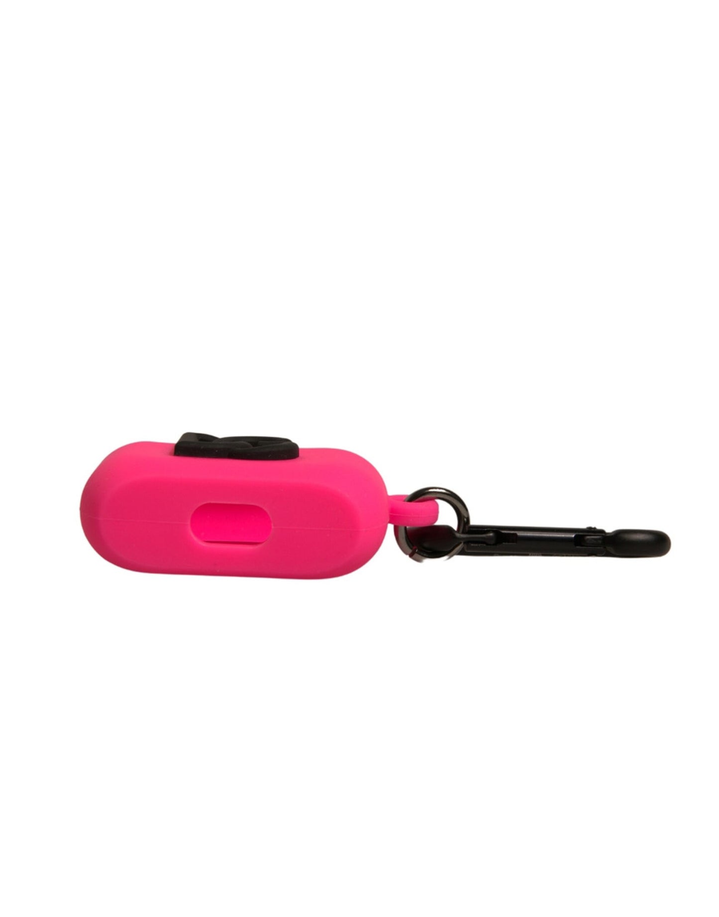 Étui pour Airpods Dolce &amp; Gabbana en caoutchouc de silicone rose avec logo en relief