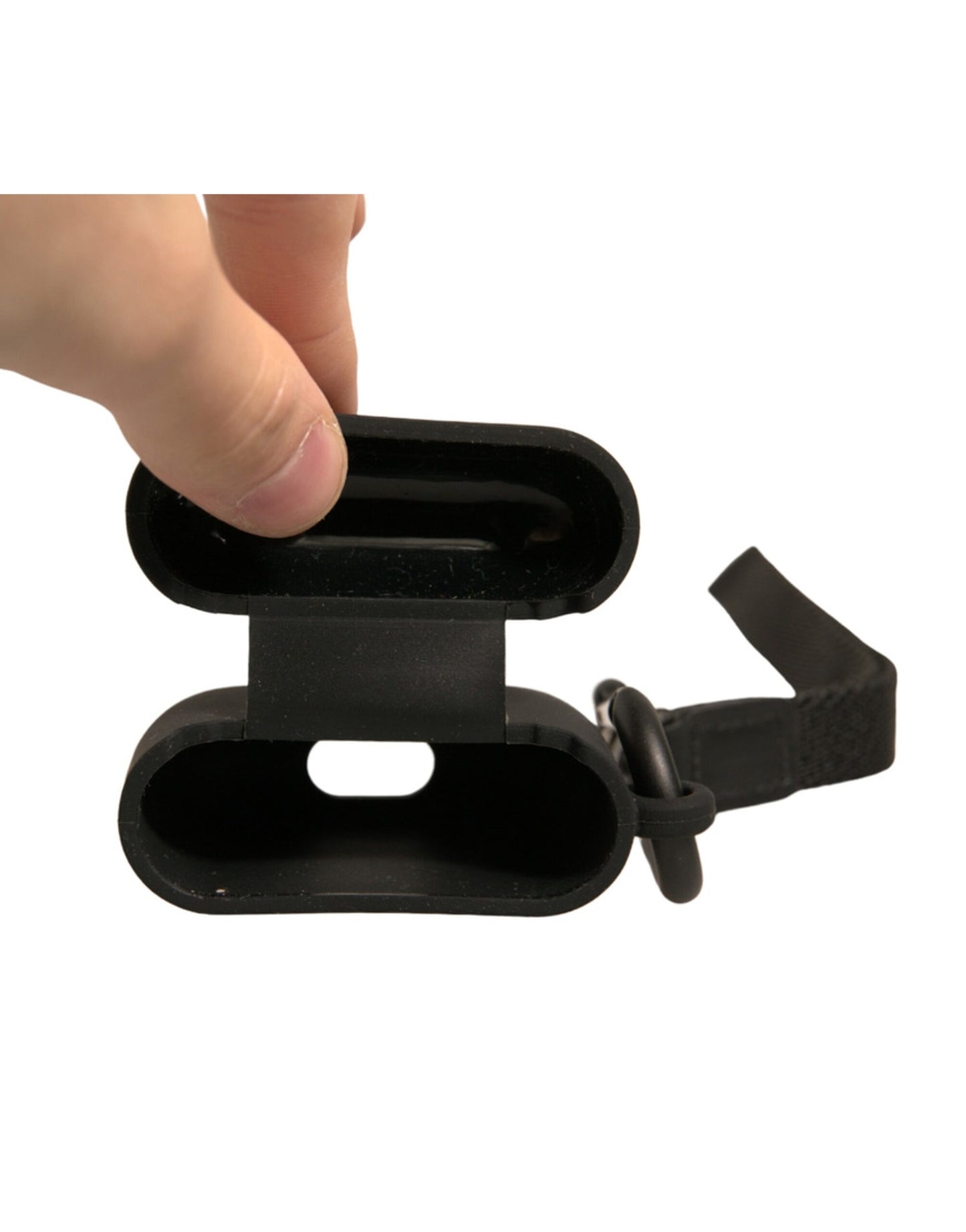 Étui pour Airpods Dolce &amp; Gabbana en caoutchouc de silicone noir avec logo en relief