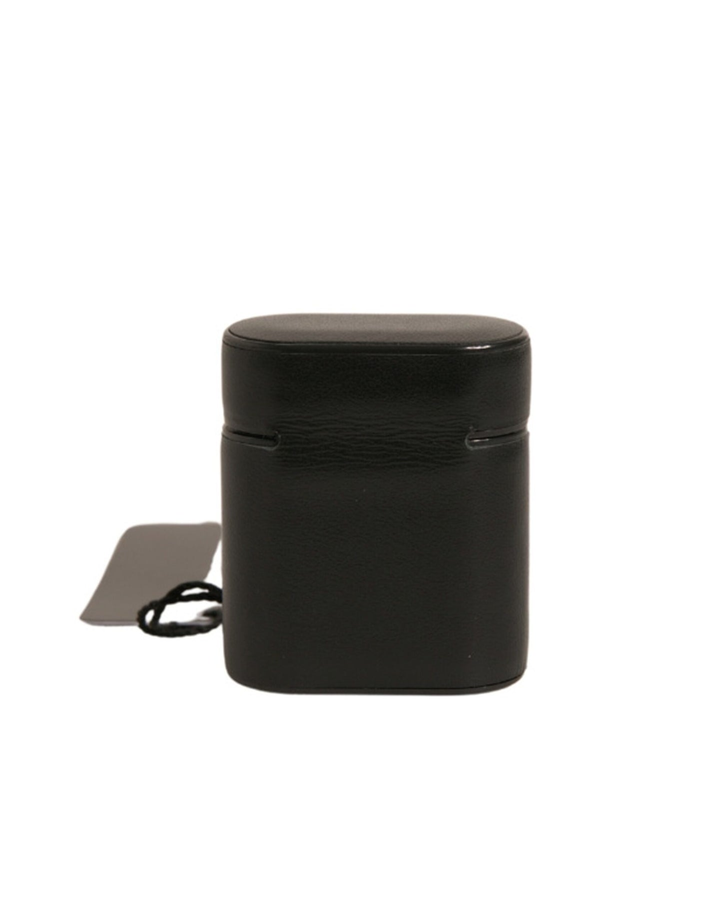 Étui à rabat pour Airpods Dolce &amp; Gabbana en PVC noir avec logo imprimé