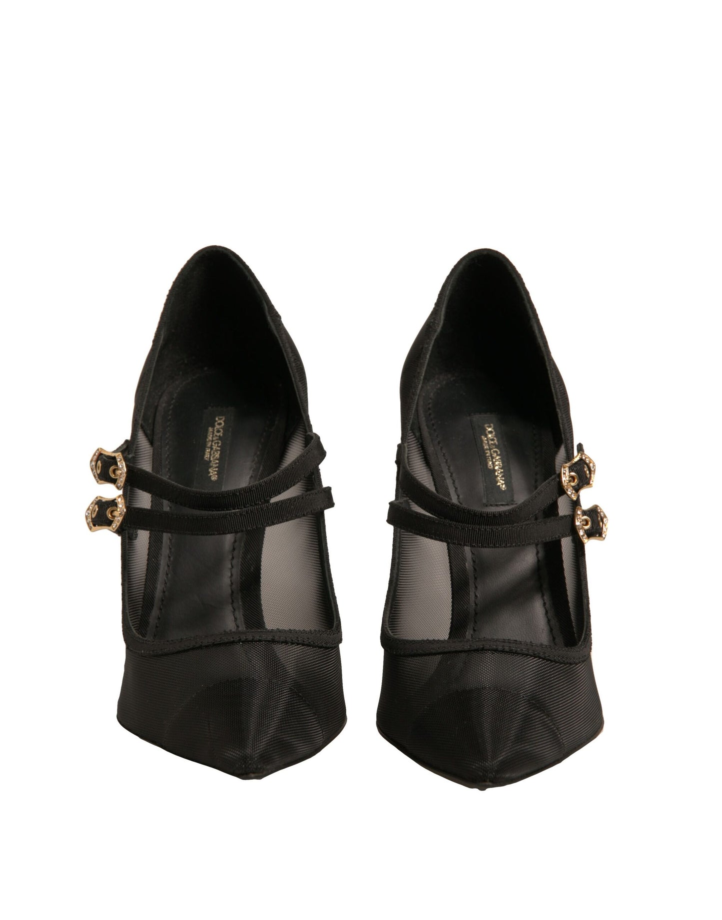 Escarpins à talons hauts Mary Jane en maille noire Dolce &amp; Gabbana