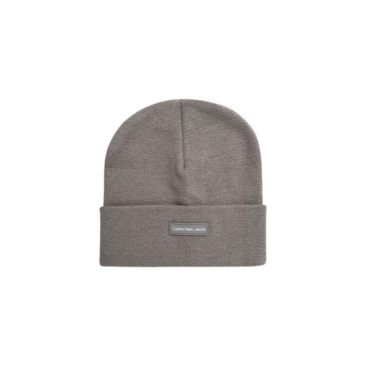 Casquette de baseball Calvin Klein Jeans grise en polyester recyclé