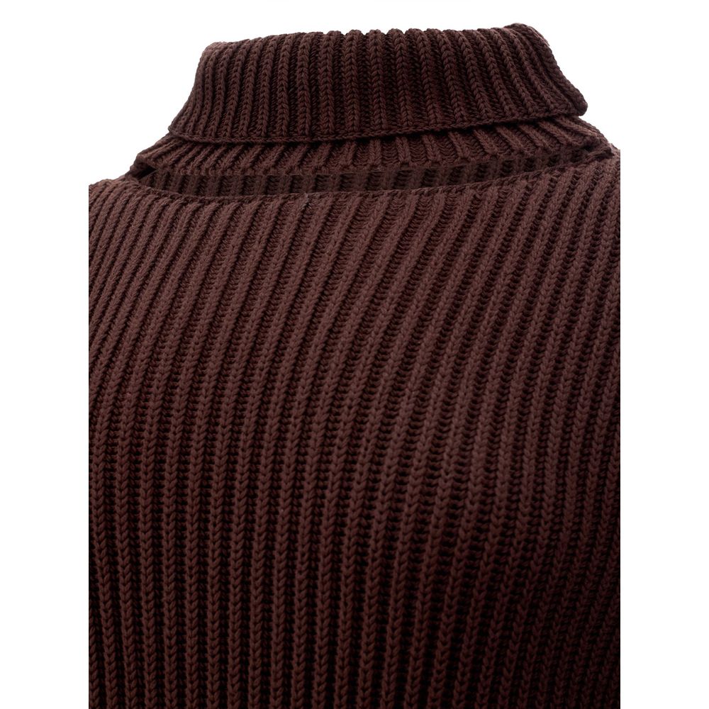 Bottega Veneta Elegantes Viskose-Braunkleid
