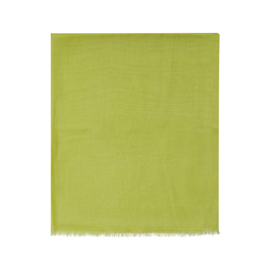 Écharpe en cachemire vert Novara tissée