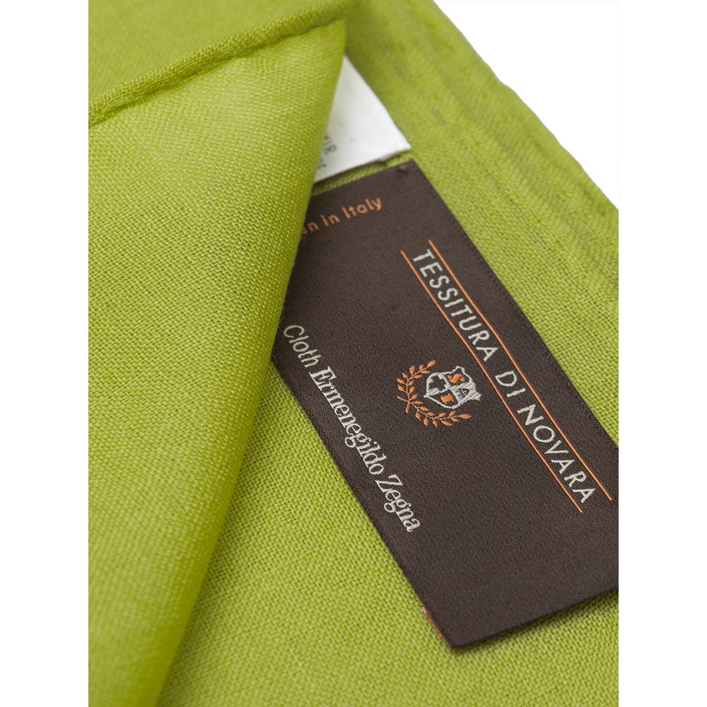 Écharpe en cachemire vert Novara tissée
