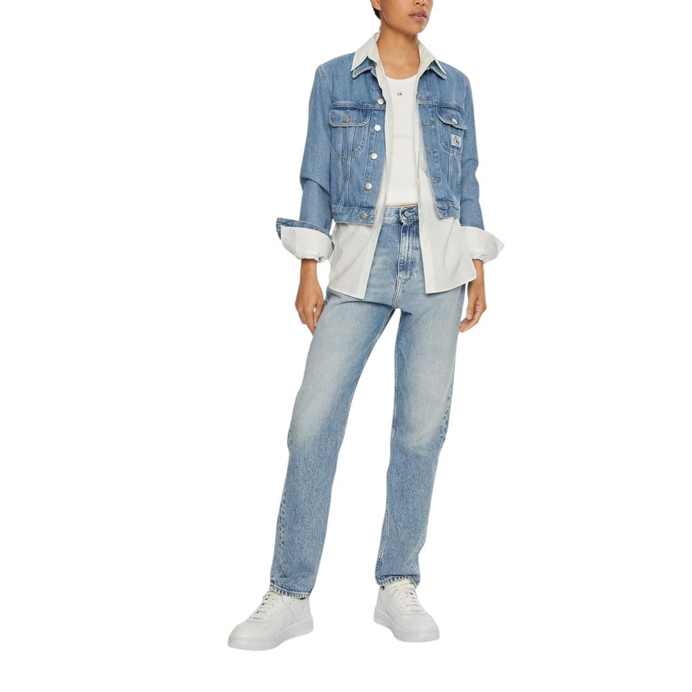 Jean slim en coton bleu clair Calvin Klein Jeans