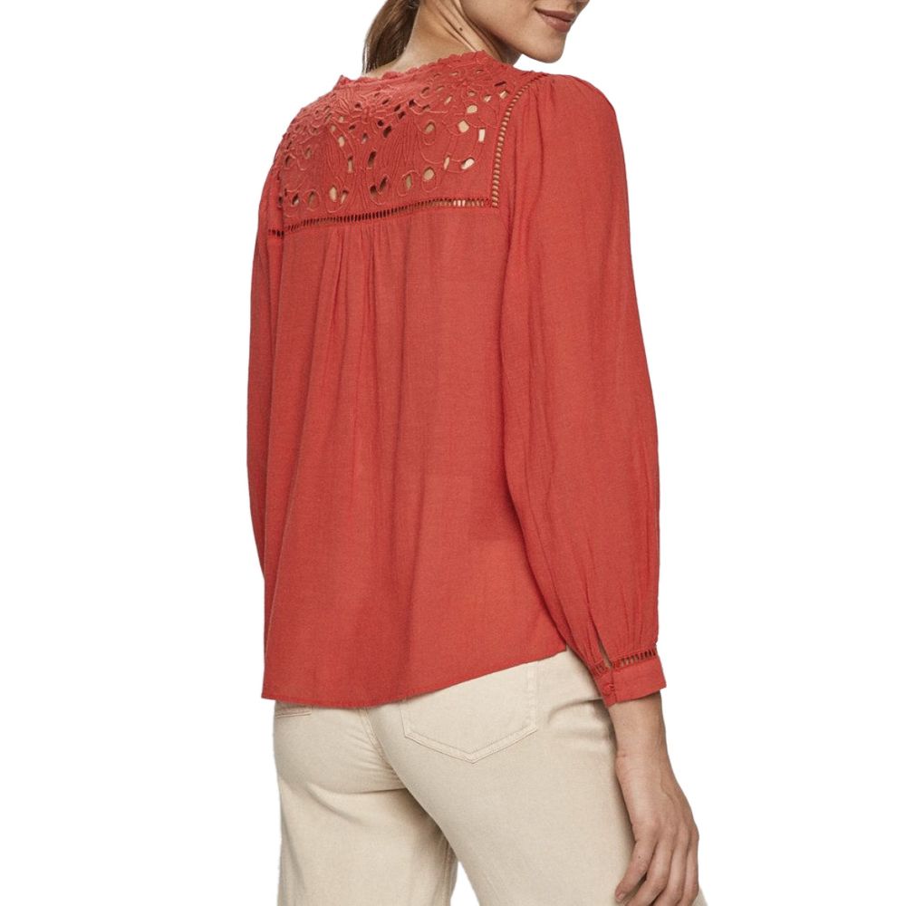 Chemise en viscose rouge Pepe Jeans