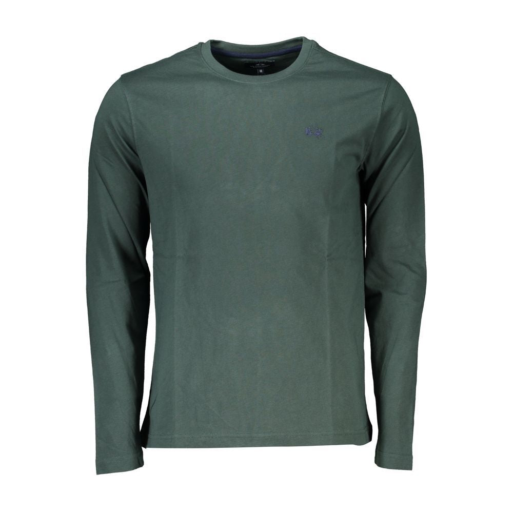 La Martina Bicolor Cotton Long Sleeve T-Shirt