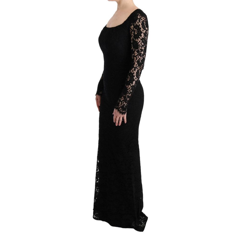 Robe en coton noir Dolce &amp; Gabbana