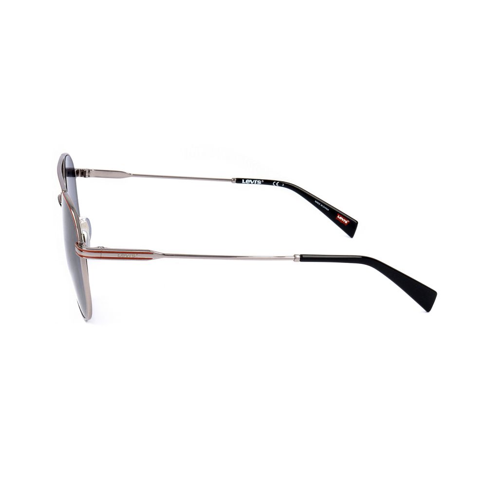 Lunettes de soleil Levi's grises en acier inoxydable
