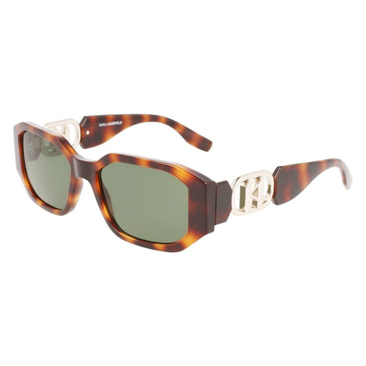 Lunettes de soleil injectées marron Karl Lagerfeld