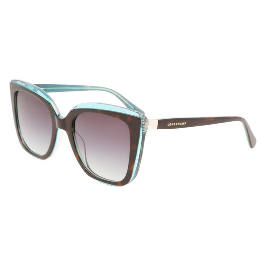 Lunettes de soleil Longchamp en acétate beige