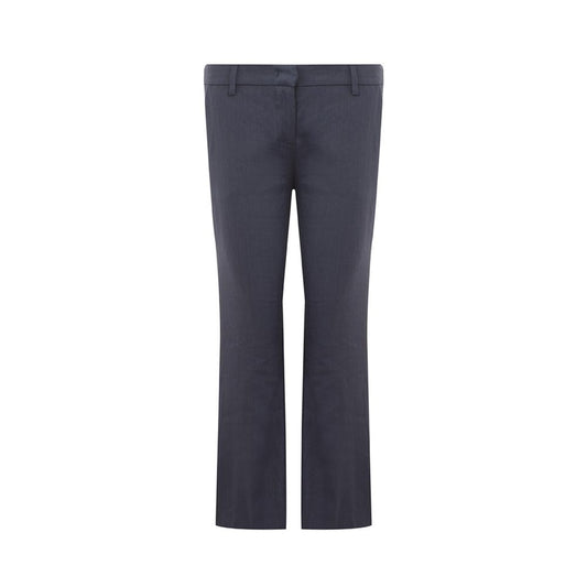 Pantalon Lardini Chic en Lin Bleu