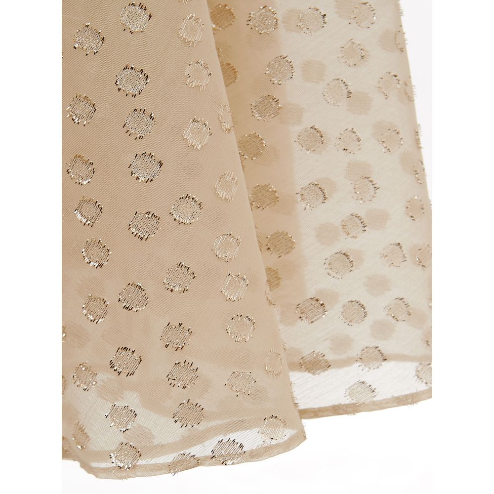 Robe élégance en coton beige Lardini