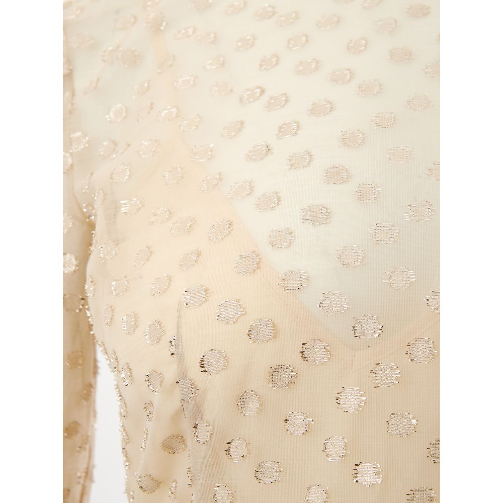 Robe élégance en coton beige Lardini