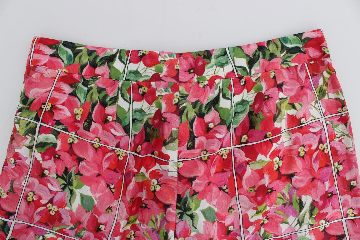 Dolce &amp; Gabbana Pantalon Capri à Fleurs Multicolores