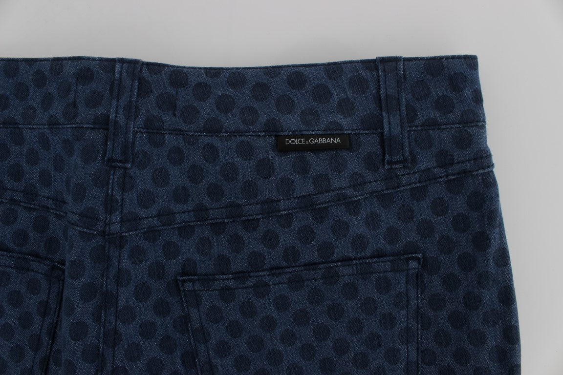 Jean capri extensible à pois Dolce &amp; Gabbana
