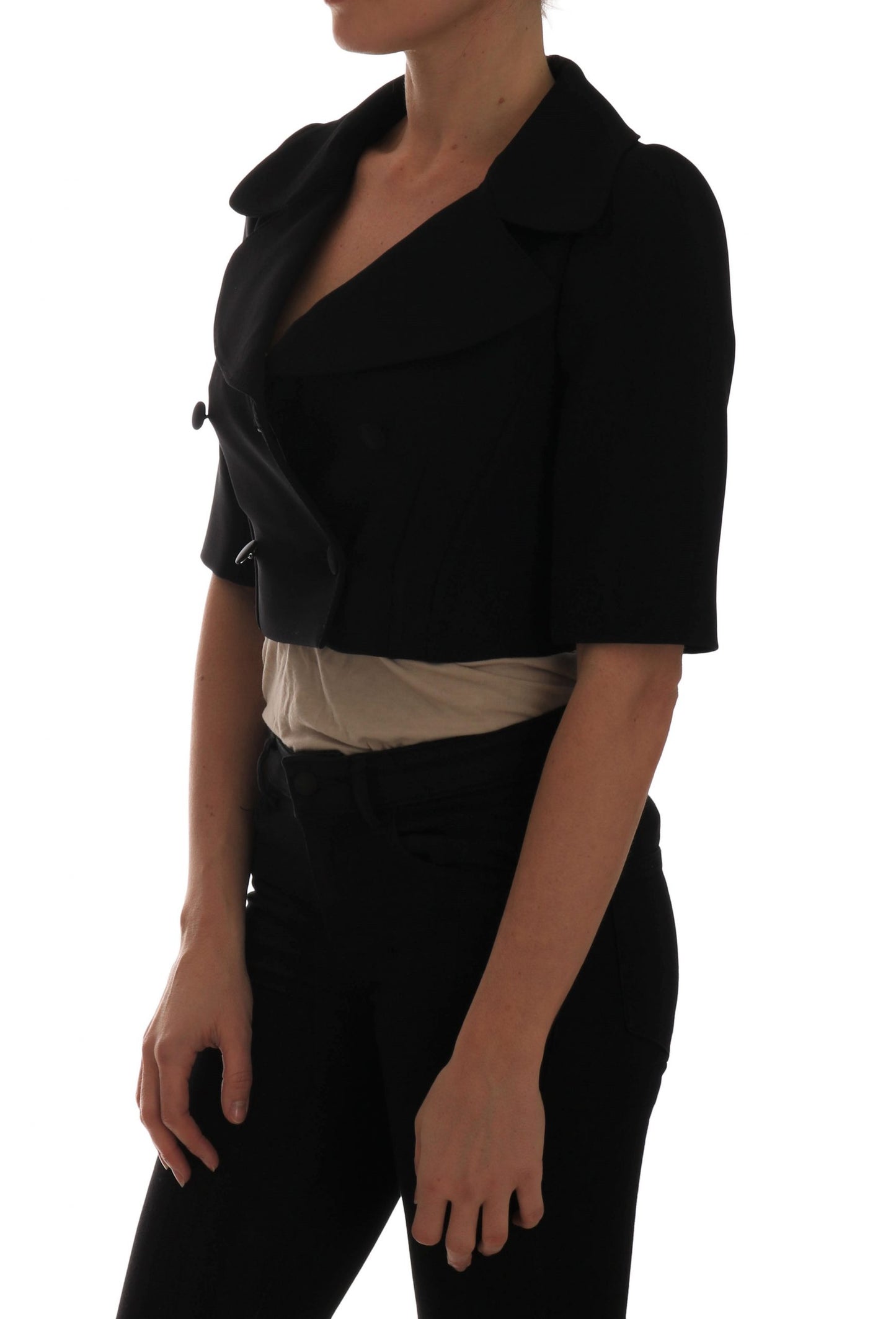Blazer court noir Dolce &amp; Gabbana