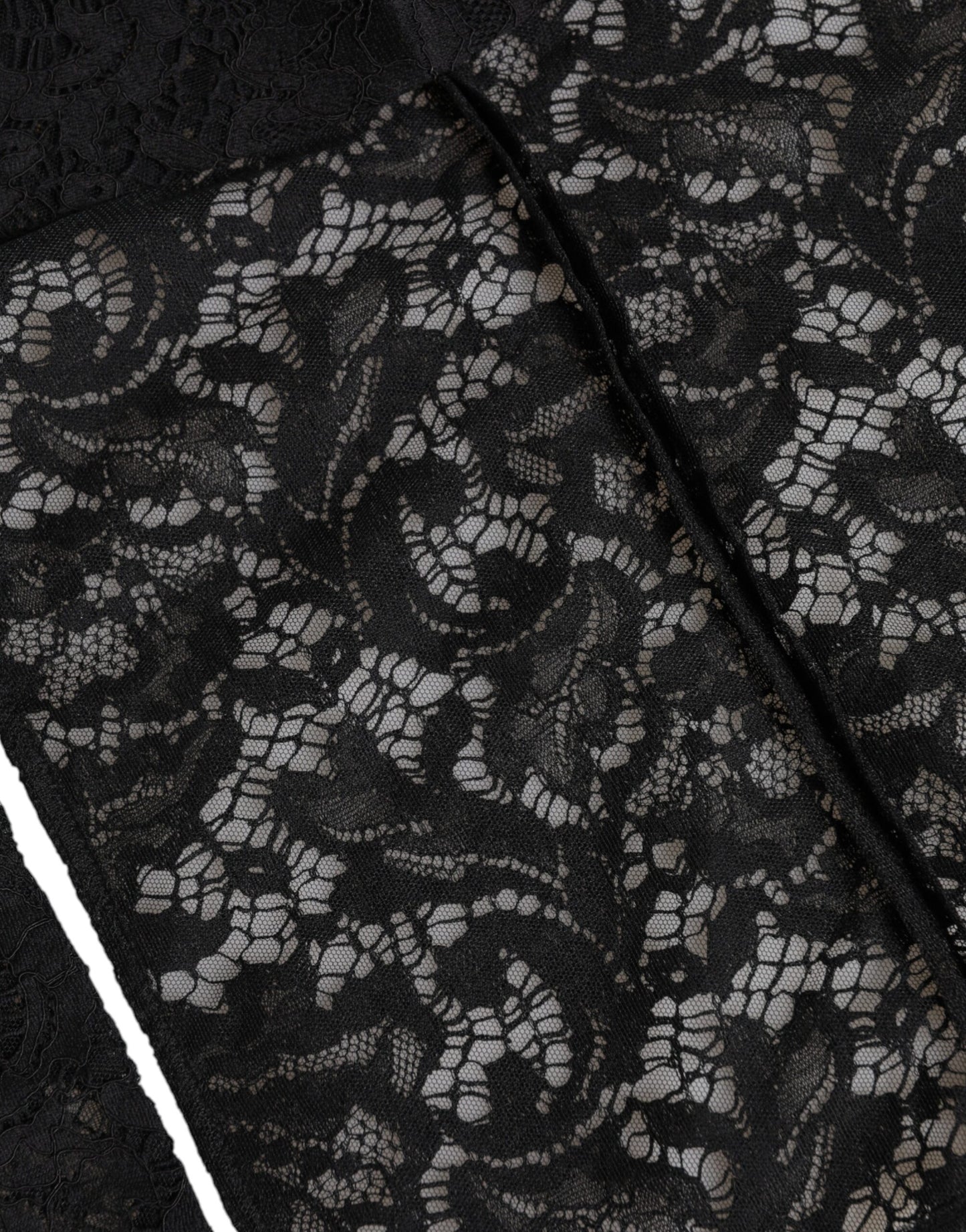 Chapeau enveloppant en dentelle florale noire Dolce &amp; Gabbana