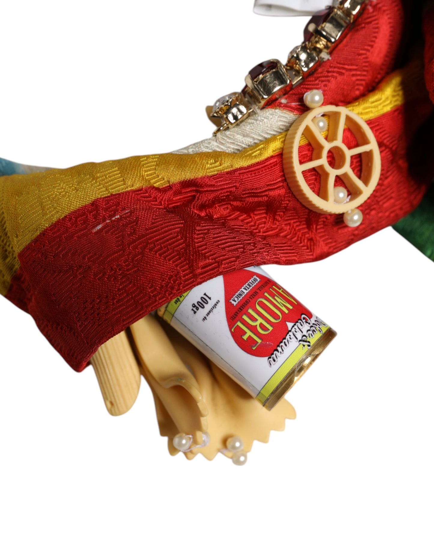 Bandeau diadème Dolce &amp; Gabbana à fleurs multicolores orné de cristaux