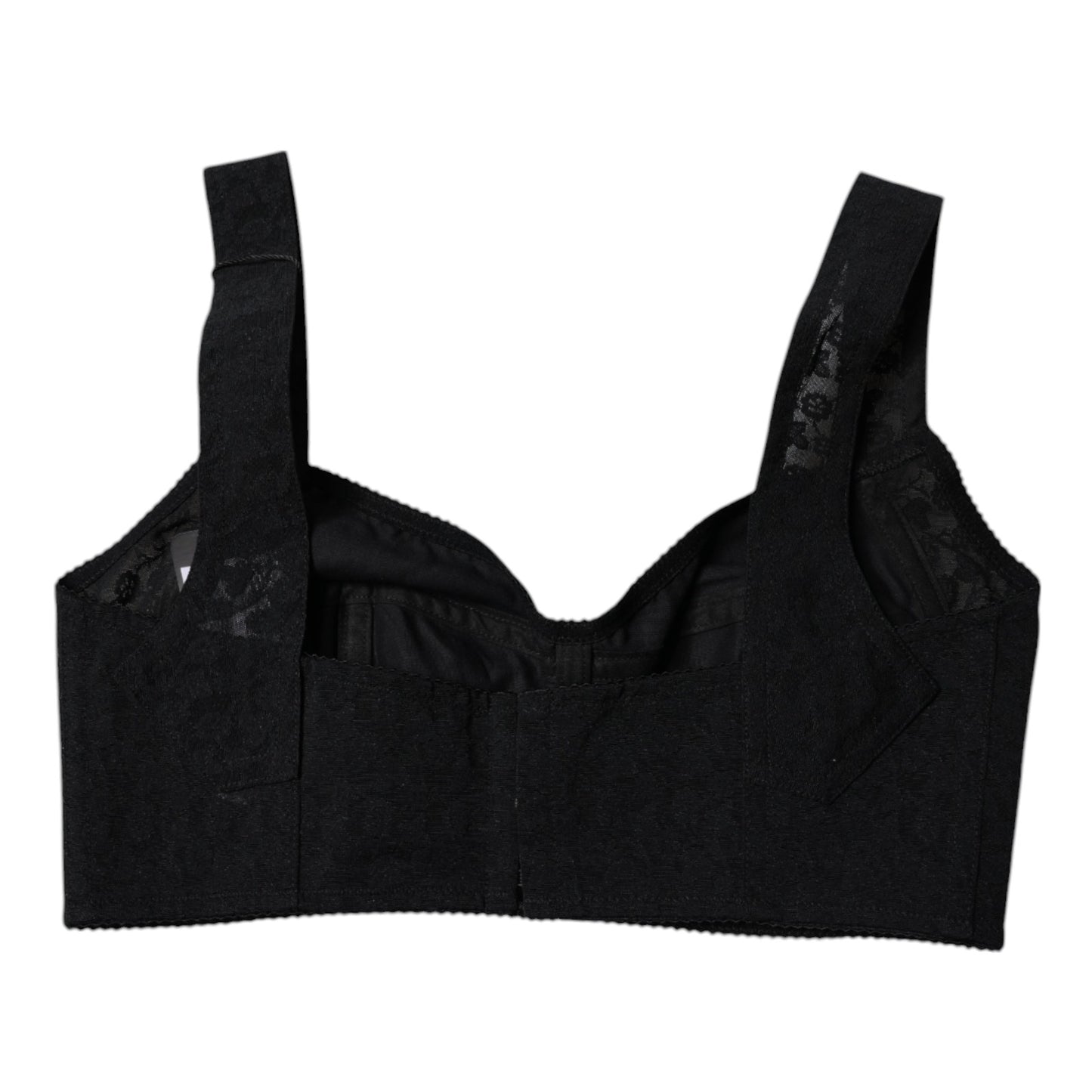 Soutien-gorge balconnet en nylon noir Dolce &amp; Gabbana
