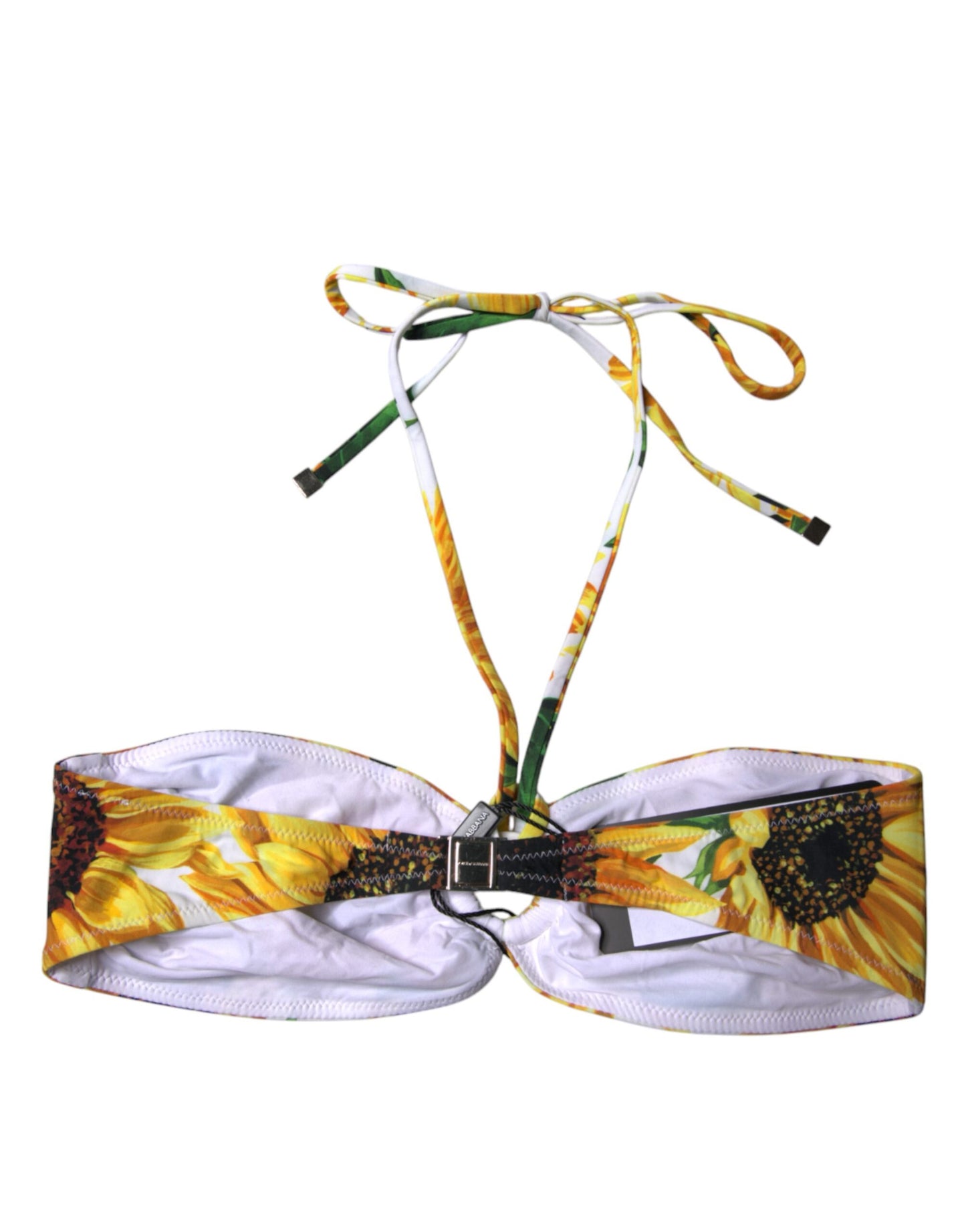 Haut de bikini à fleurs multicolores Dolce &amp; Gabbana