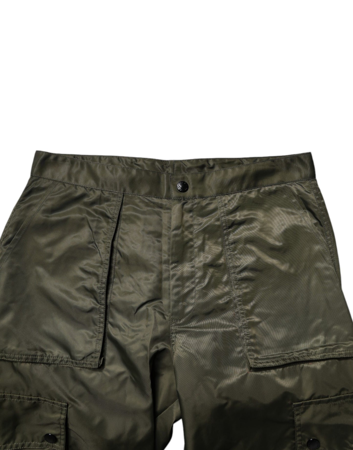 Dolce & Gabbana Dark Green Nylon Cargo Pants