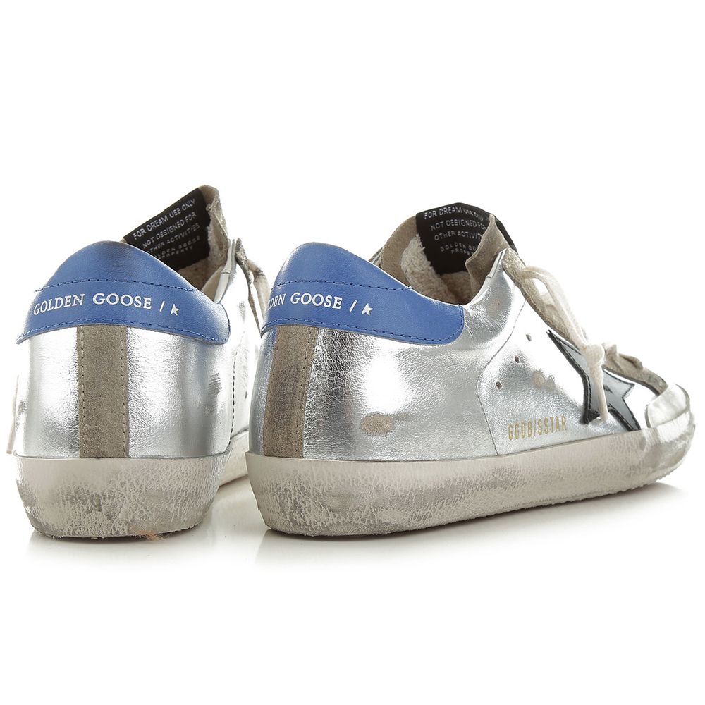 Golden Goose Grauer Kalbsleder-Sneaker