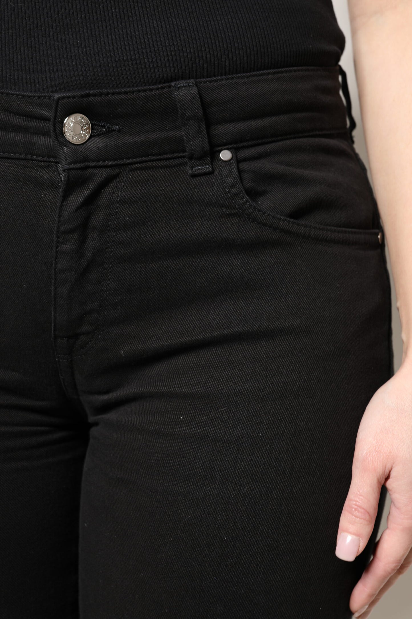 Jean skinny taille haute en coton noir Dolce &amp; Gabbana