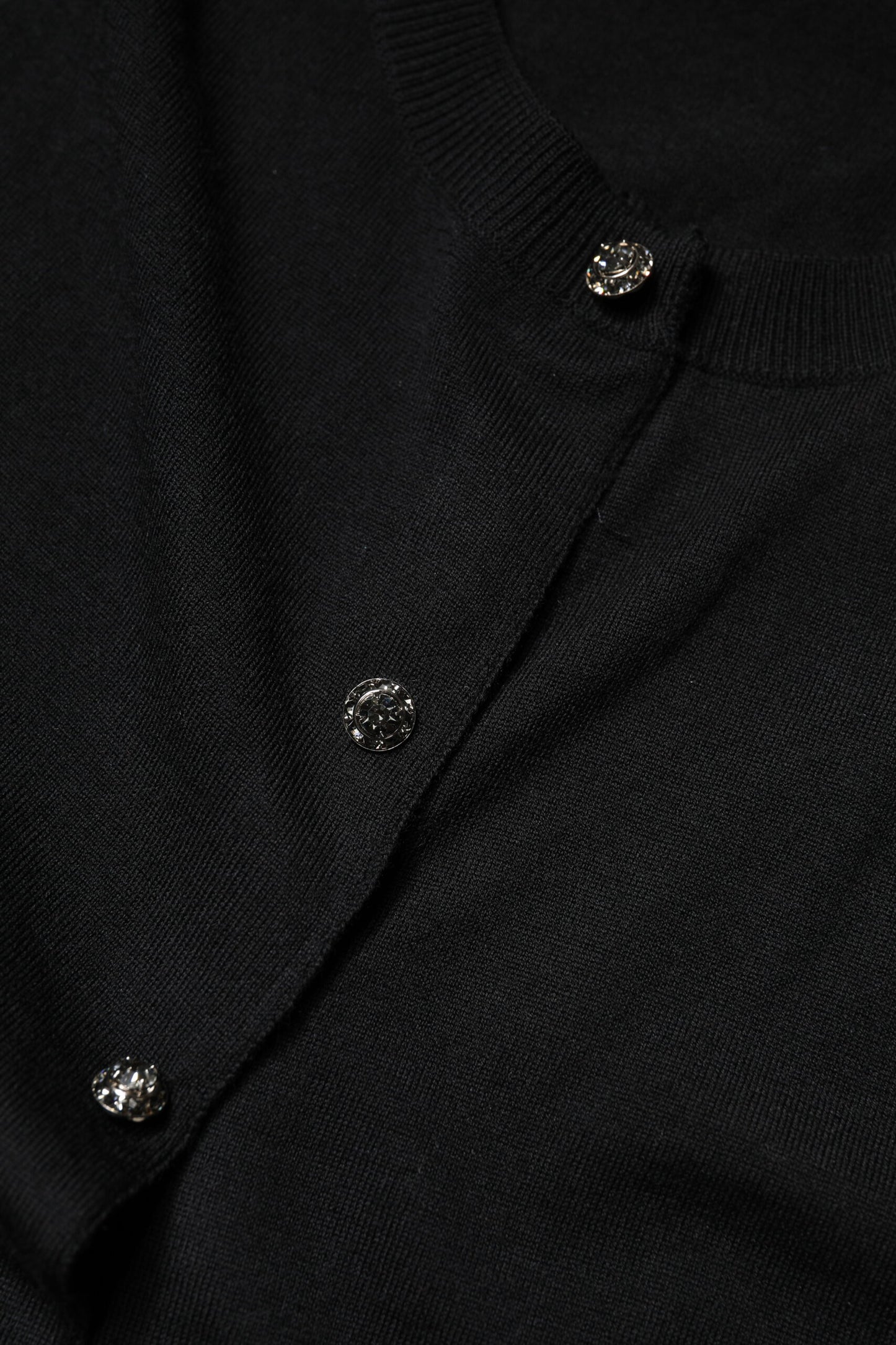 Chemisier noir à manches courtes et boutons Dolce &amp; Gabbana